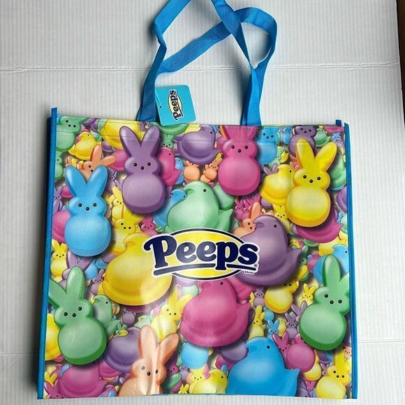 Peeps Multicolor Large Shopping Tote Bag - Picture 4 of 13